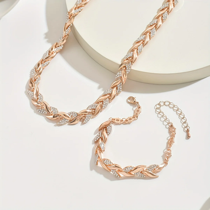 SET COLLANA E BRACCIALE CON BRILLANTI